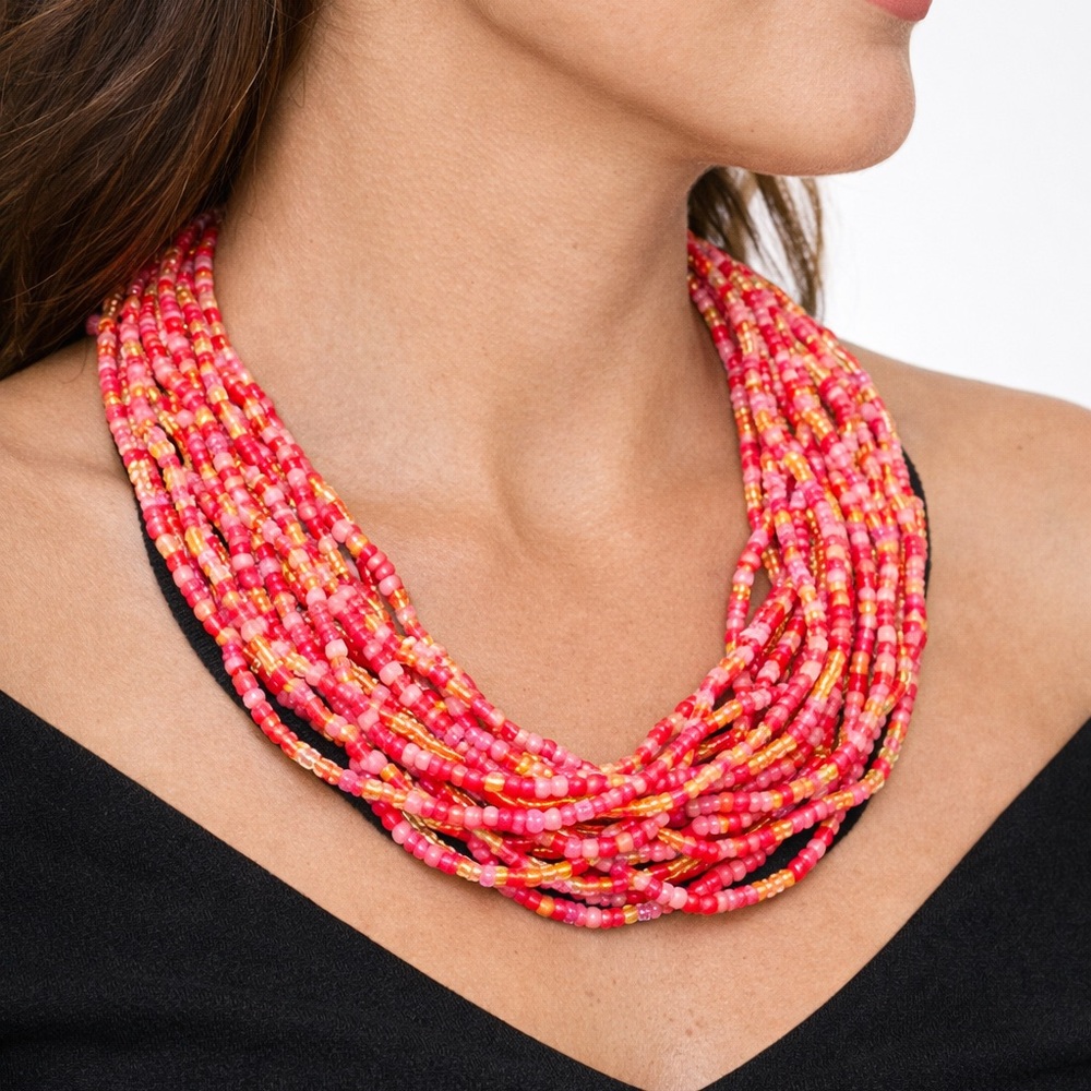 Elegant Multicolor Beaded Necklace